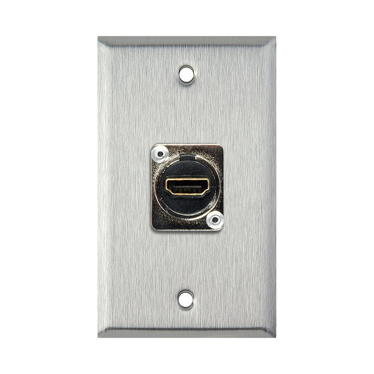 My Custom Shop WPL-1199 1-Gang Stainless Steel Wall Plate with 1 HDMI Feedthru