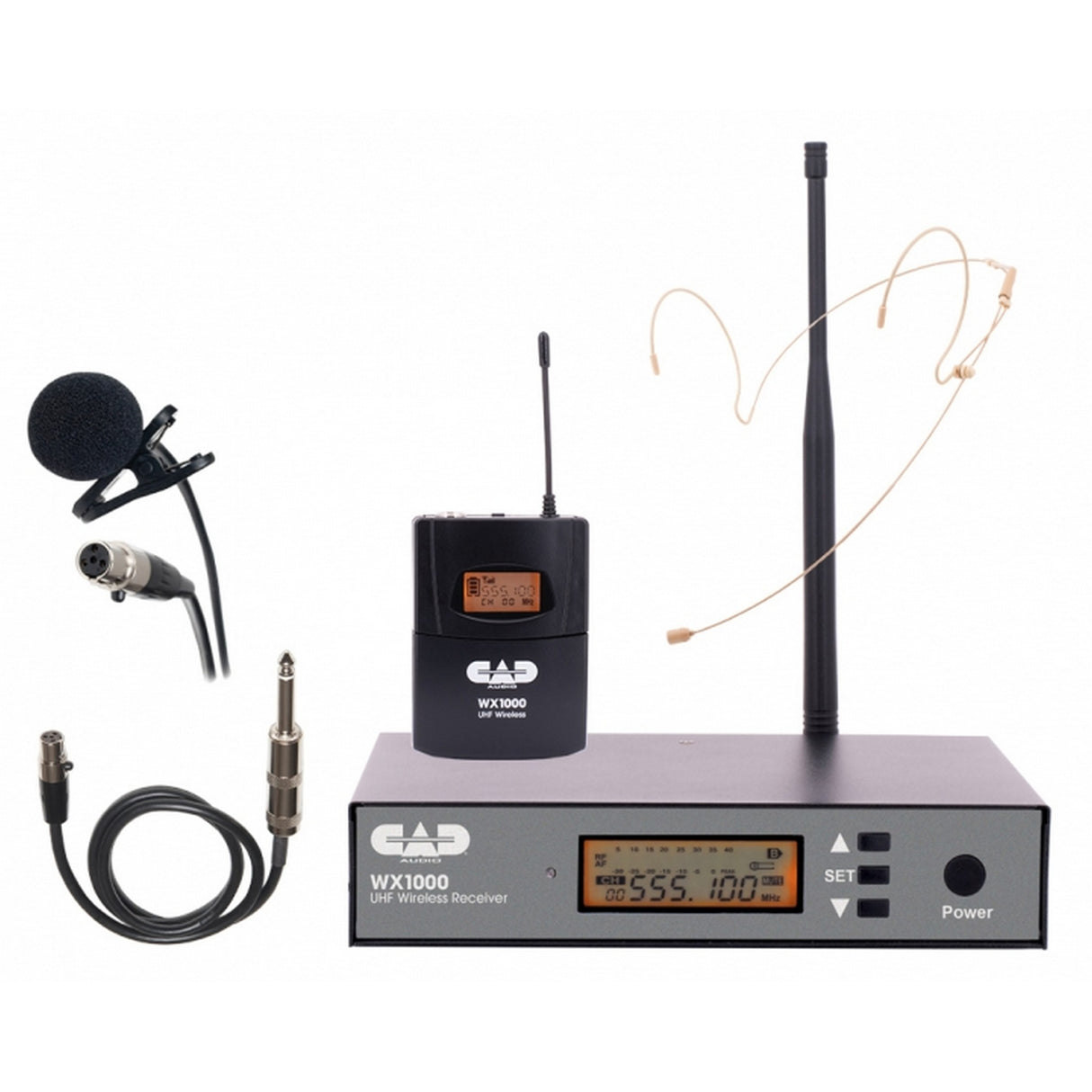 CAD Audio WX1000BP UHF Wireless Bodypack Microphone System, 510-570 MHz