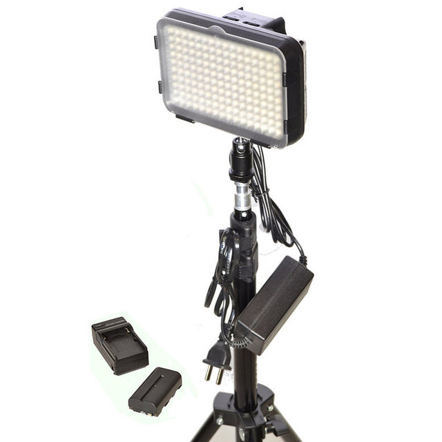 Bescor XT160SB Single Bi-Color LED Light and Battery Studio Kit