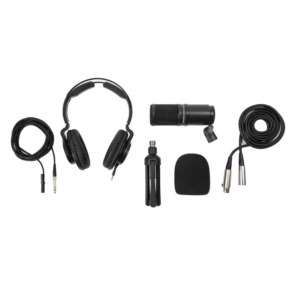 Zoom ZDM-1 Podcast Mic Pack with Dynamic Microphone, Closed Back Headphones