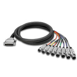 Zaolla ZDX-815F 15 Foot 8-Channel Snake Oyaide XLR3F to Amphenol DB25 Cable