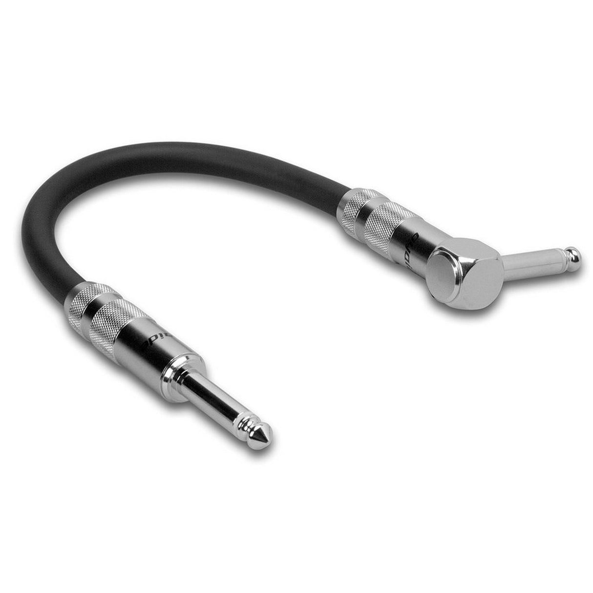 Zaolla ZGT-000.5R | 6 Inch Guitar Patch Cable Oyaide Straight to Right-Angle Cable