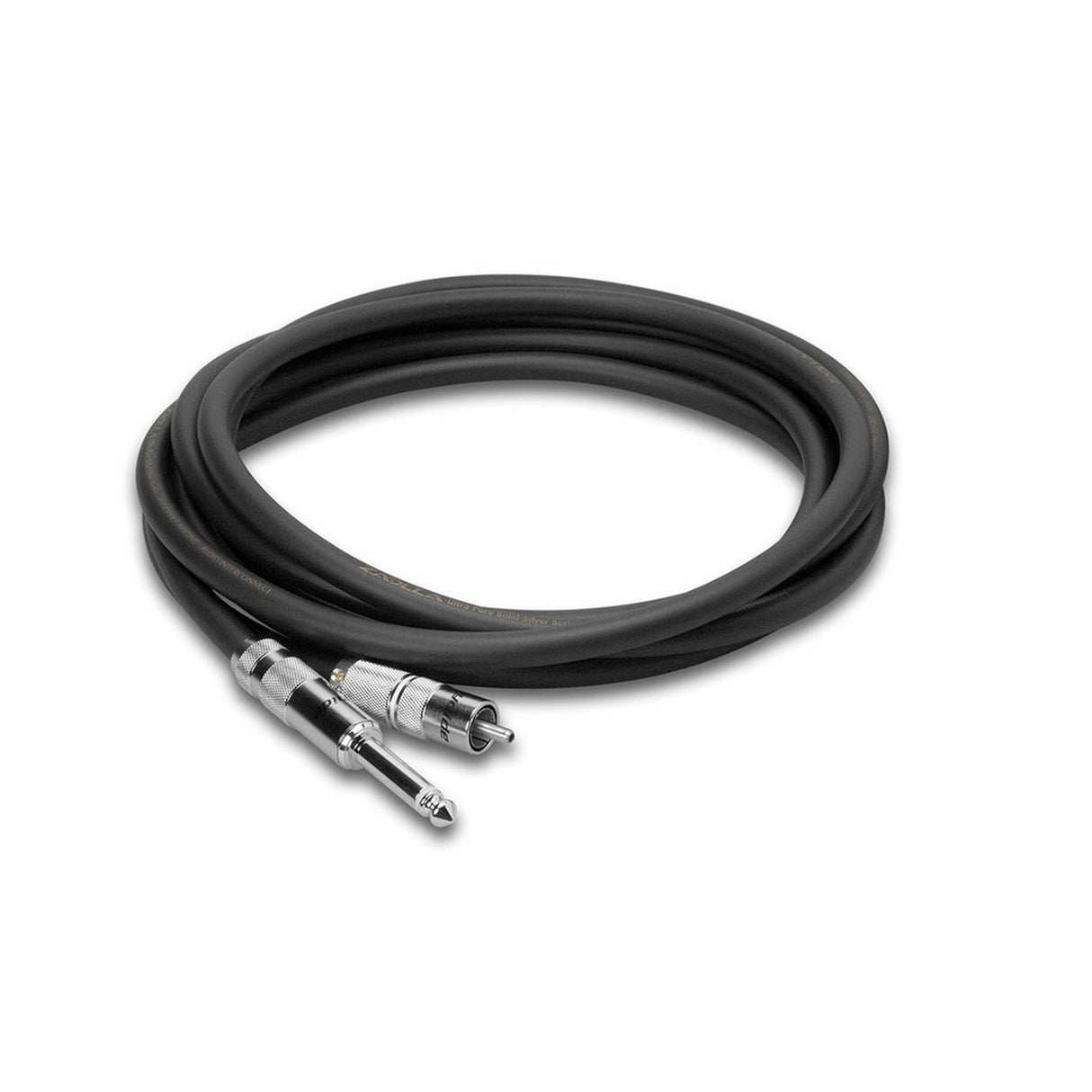 Zaolla ZPR-103WH | 3 Foot Interconnect Oyaide 1/4 in TS to White RCA Cable White