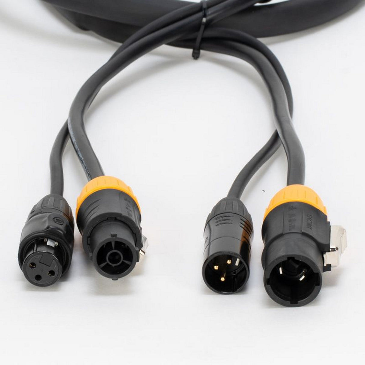 Accu Cable AC3PTRUE12 12-Foot Female to Male 3-Pin DMX/Locking Power Link Cable