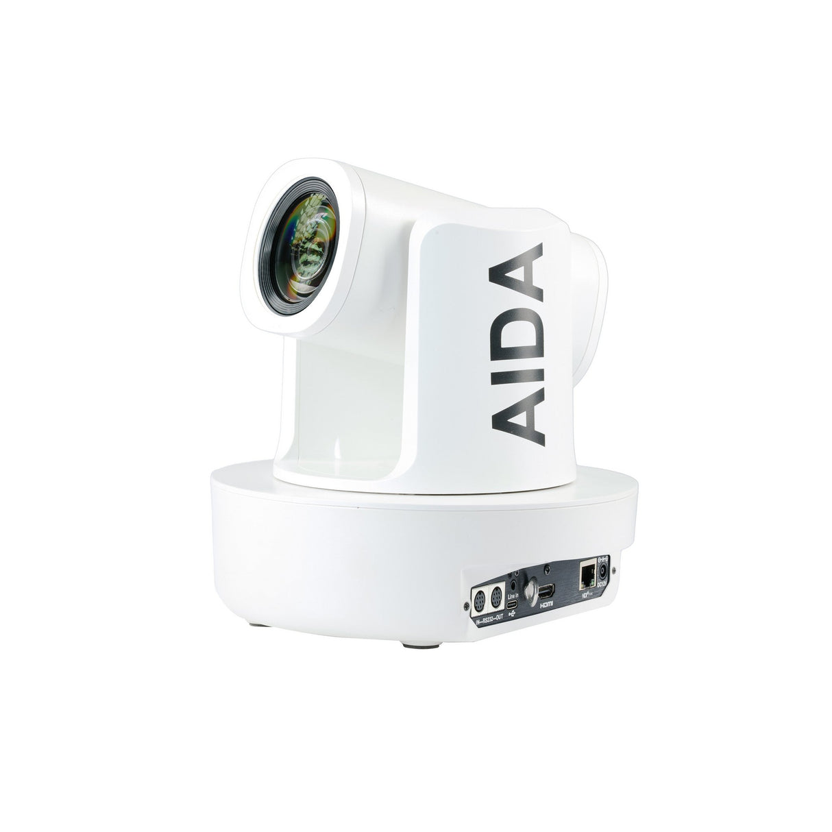 AIDA PTZ4K-NDI-X12 Broadcast/Conference NDI HX 4K NDI 12x Zoom PTZ Camera, White