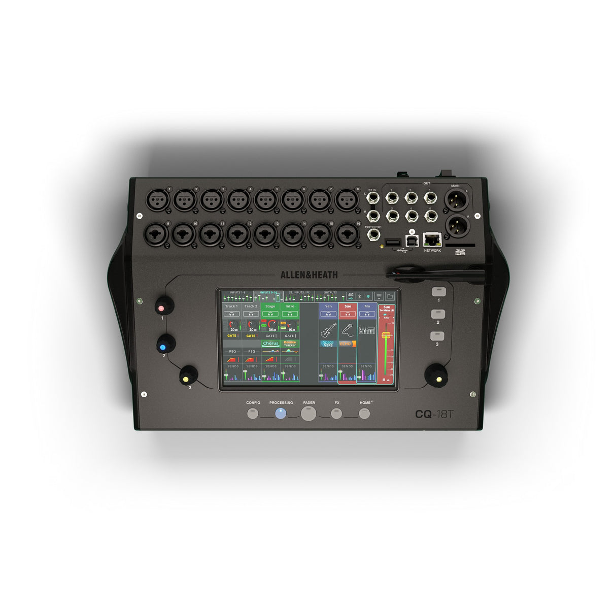 Allen & Heath CQ-18T Ultra-Compact 18-In/8-Out Digital Mixer with Wi-Fi