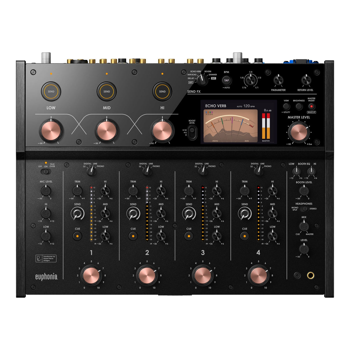 AlphaTheta euphonia Professional 4-Channel Rotary Mixer