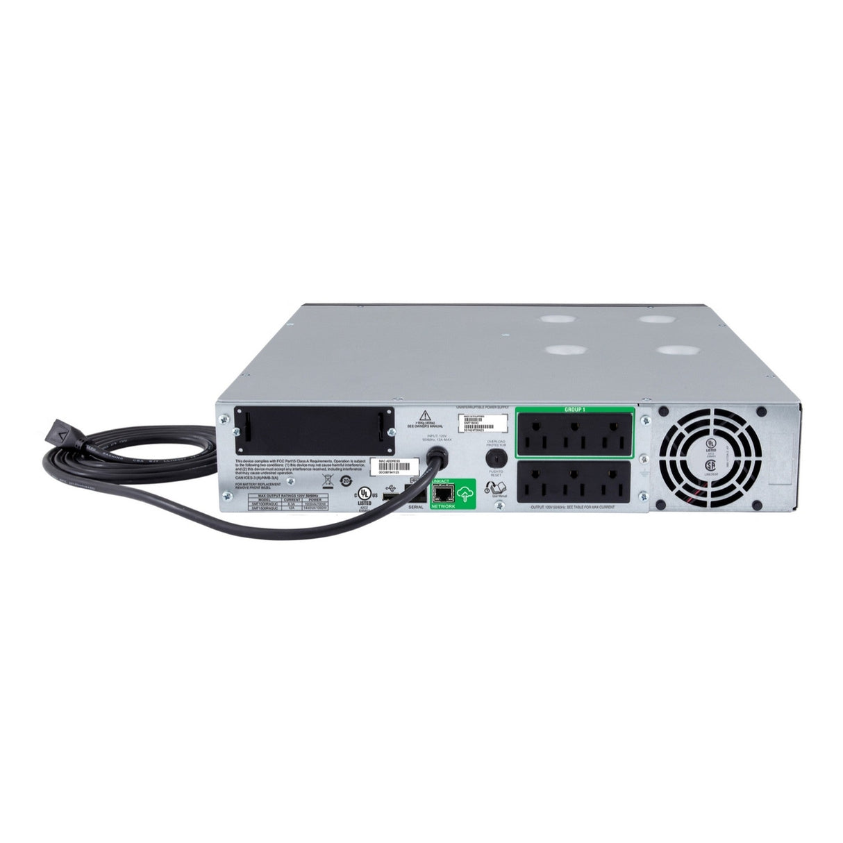 APC SMT1500RM2UC LCD Rackmount Smart-UPS 1500VA, 2RU 120V