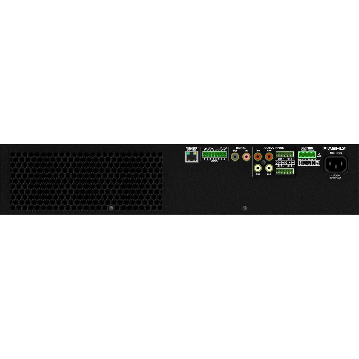 Ashly FX750.2 3,000W 2-Channel DSP Power Amplifier