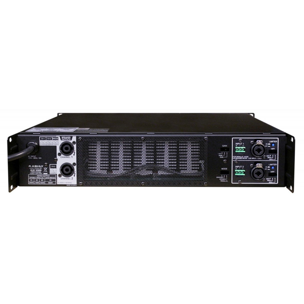 Ashly KLR-5000 1,000W High-Efficiency 2-Channel Power Amplifier