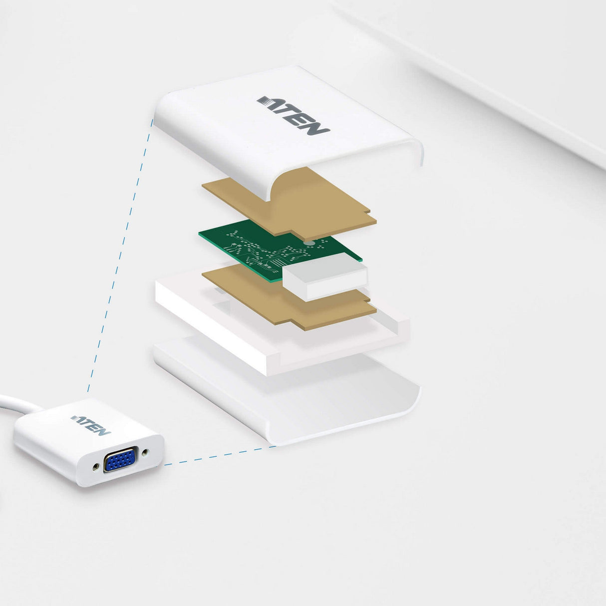 Aten VC925 DisplayPort to VGA Cable Adapter