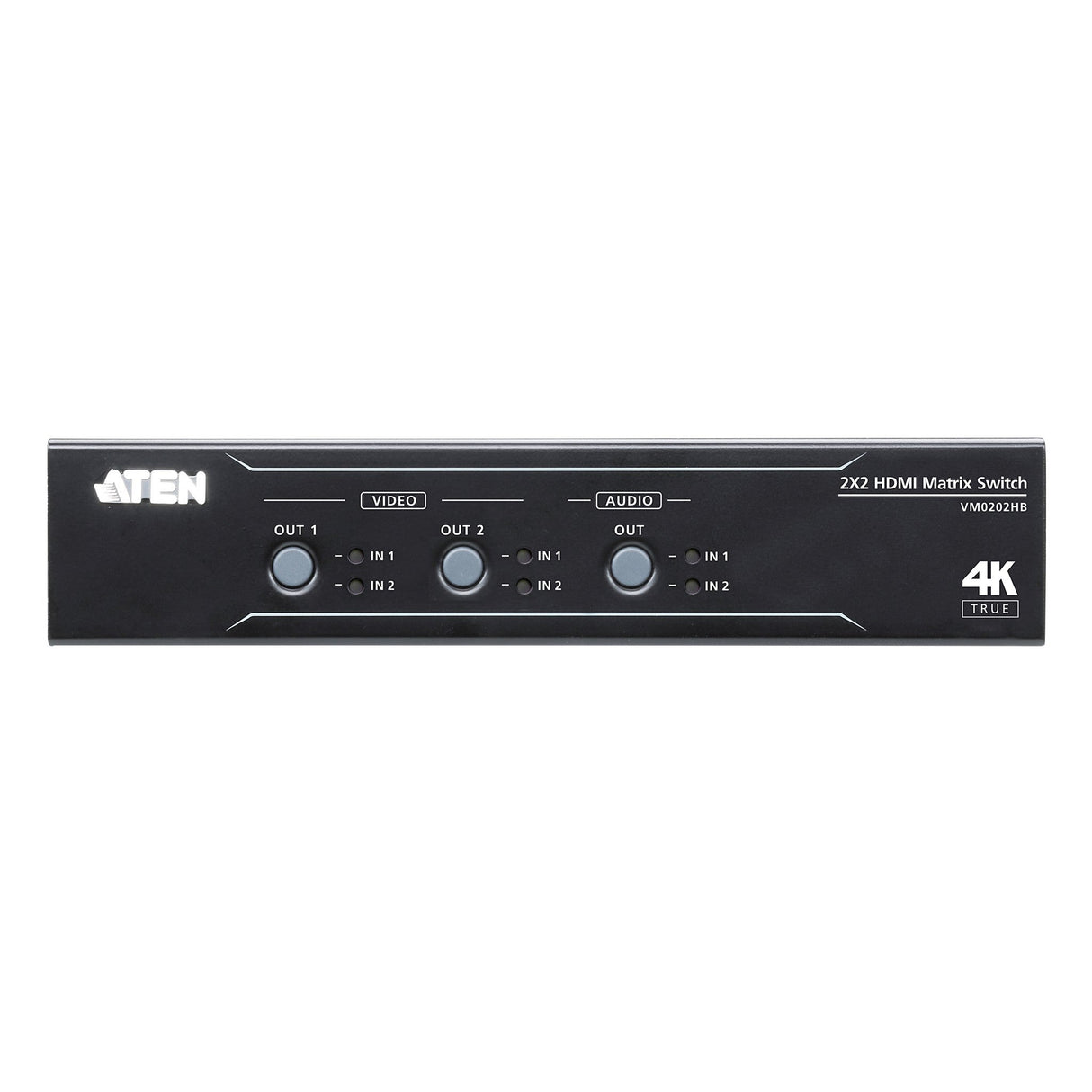 ATEN VM0202HB 2 x 2 True 4K HDMI Matrix Switch with Audio De-Embedder