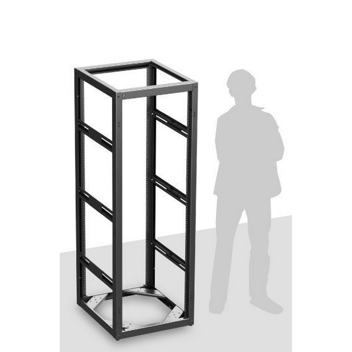 AtlasIED 735‑25 Stand‑Alone/Gangable Floor Rack, 35RU