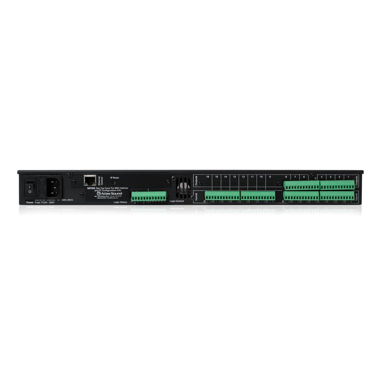 AtlasIED 16x8 I/O Breakout Boxes for BlueBridge DSP Systems