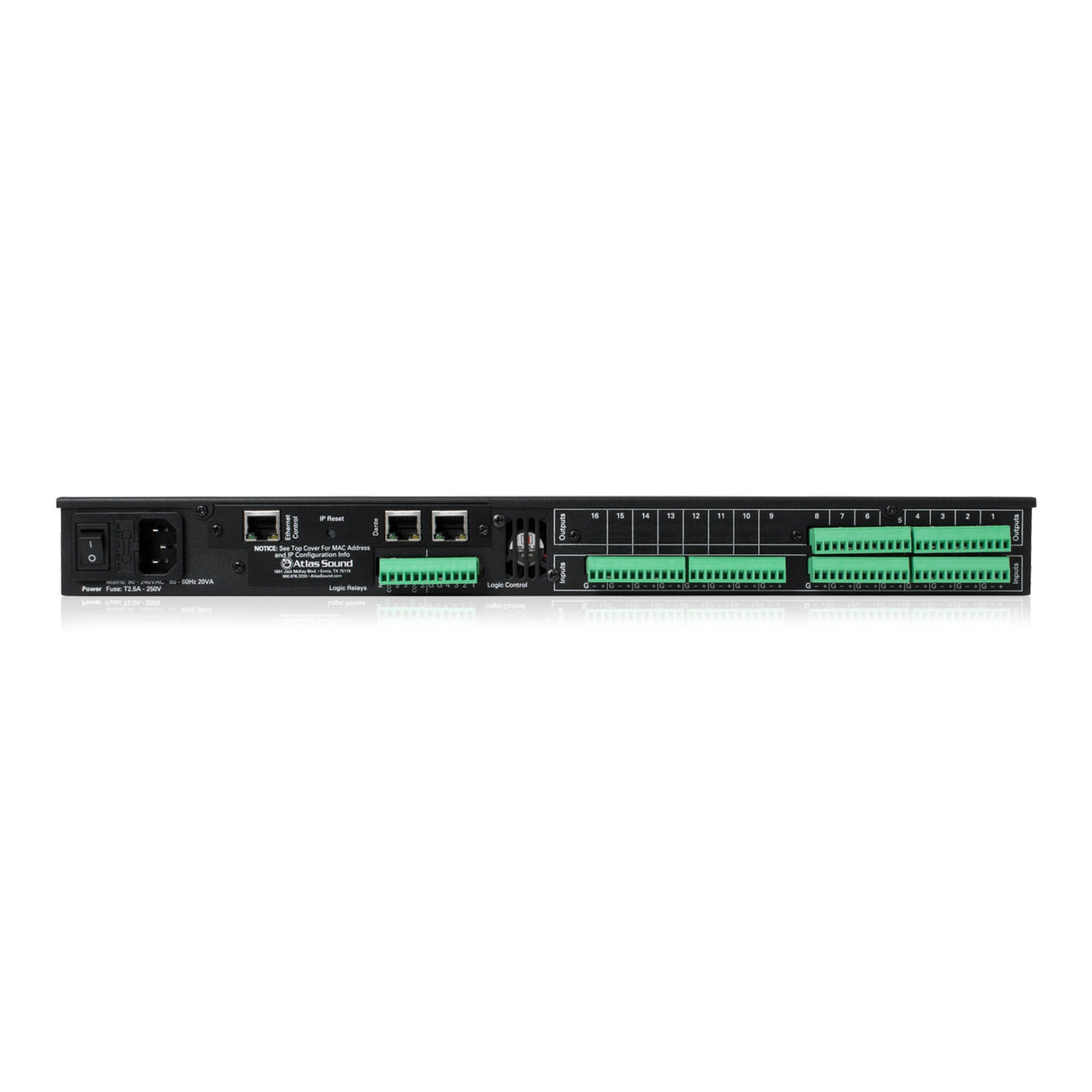AtlasIED 16x8 I/O Breakout Boxes for BlueBridge DSP Systems