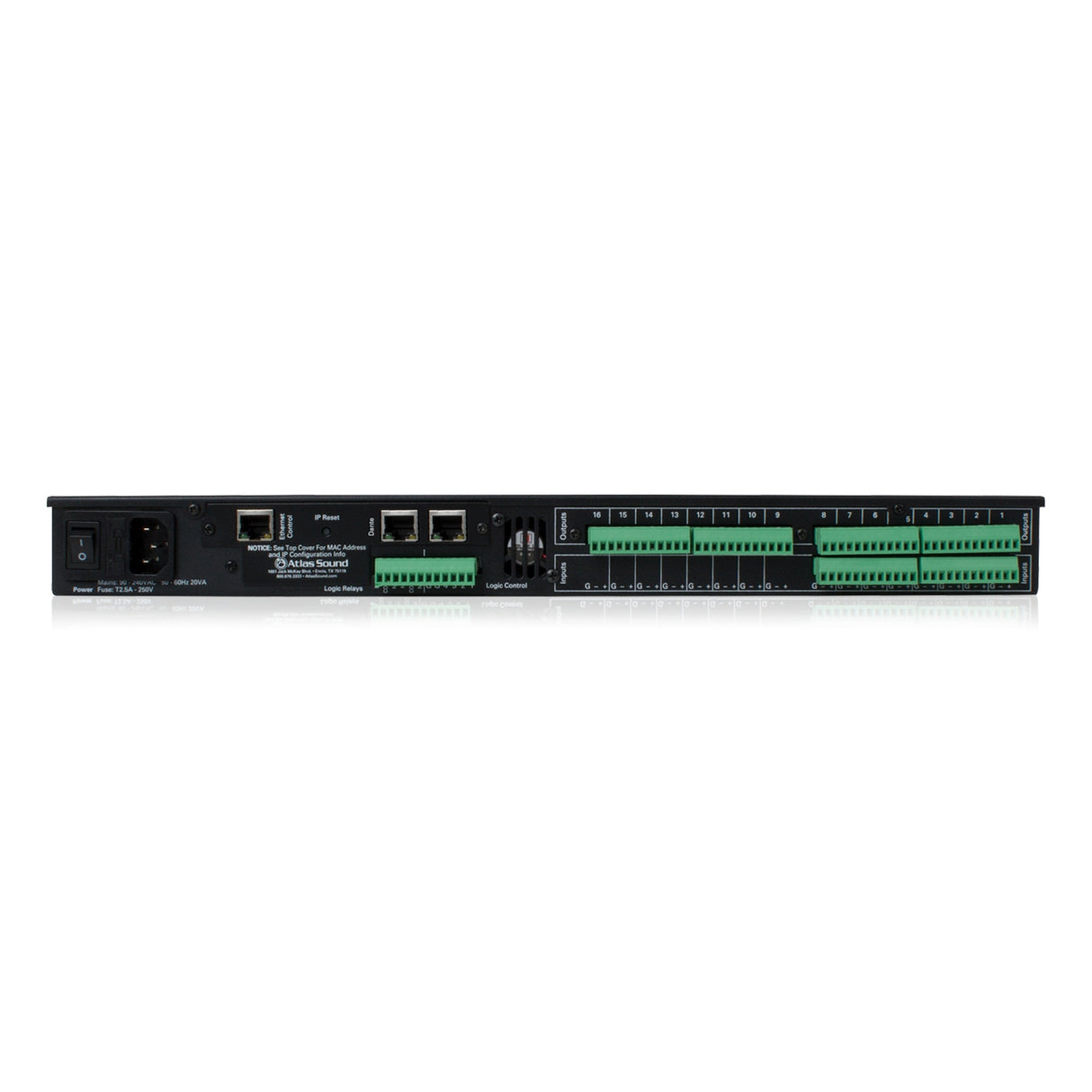 AtlasIED 8x16 I/O Breakout Boxes for BlueBridge DSP Systems
