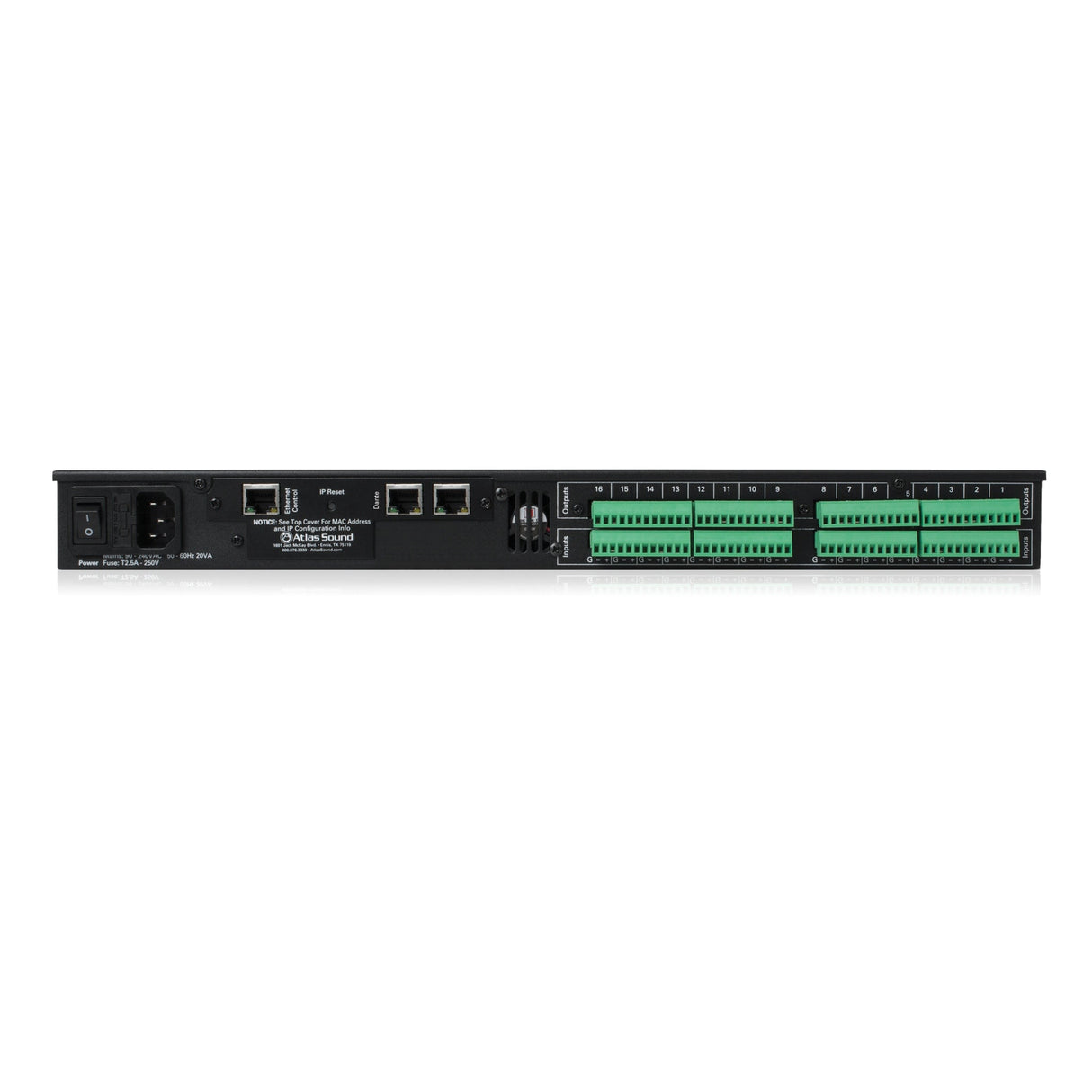 AtlasIED BB-EB1616DT 16x16 I/O BlueBridge Ethernet Breakout Box with Dante