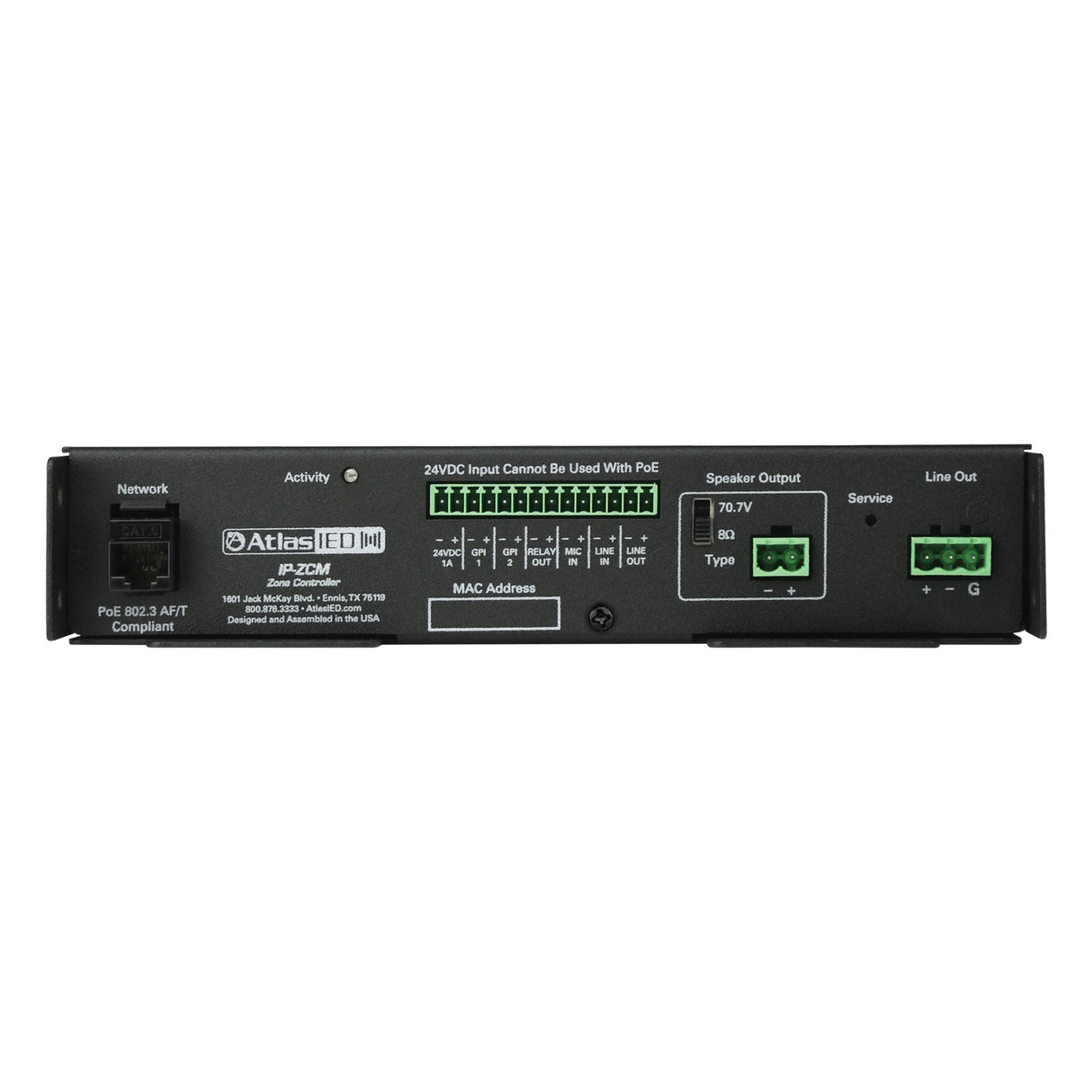 AtlasIED IP‑ZCM Series IP‑to‑Analog Gateways with Integrated Amplifier