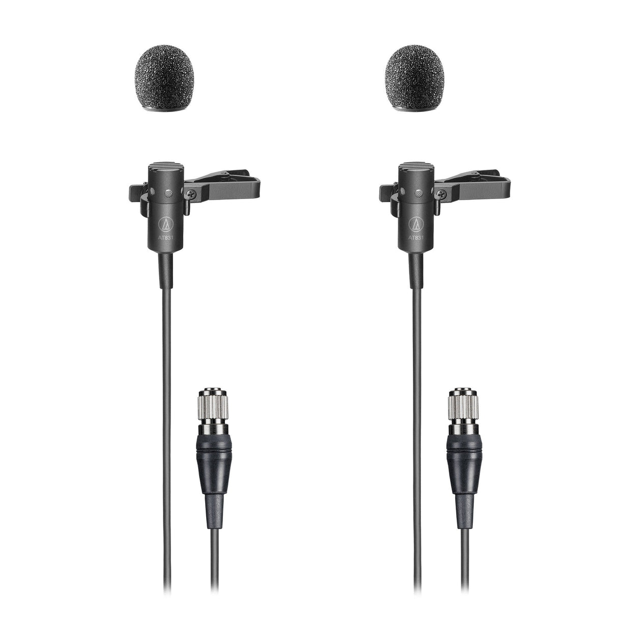 Audio-Technica ATW-D50-DRX-2BL 2-Person Wireless Cardioid Lavalier Microphone System, DF2 470-608 MHz