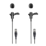 Audio-Technica ATW-D50-DRX-2BL 2-Person Wireless Cardioid Lavalier Microphone System, DF2 470-608 MHz