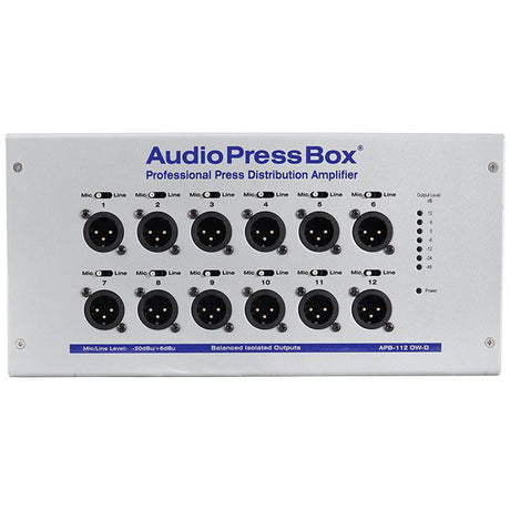 AudioPressBox APB-112-OW-D On-Wall Active 1-Channel Dante Pro Pressbox