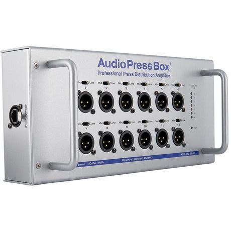 AudioPressBox APB-112-SB-D Portable Active Professional 1-Channel Dante Pressbox