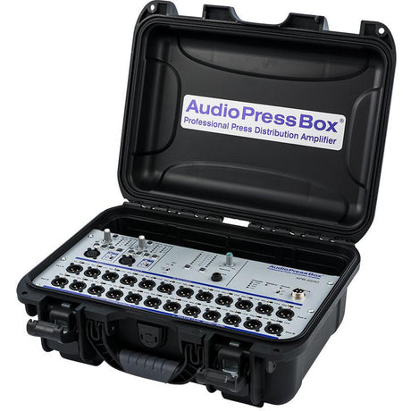 AudioPressBox APB-224-C Portable 2-Channel Active Pressbox with Carry Case