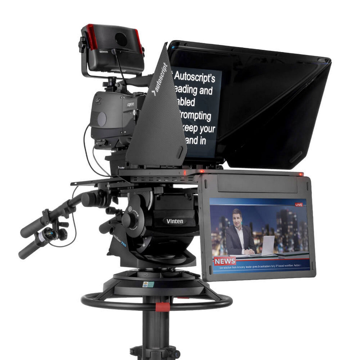 Autoscript EPIC-IP19 On-Camera Package with 19 Inch Prompt Monitor and Talent Monitor