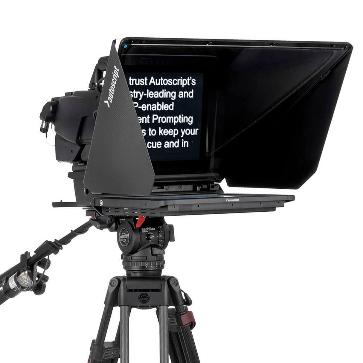 Autoscript EVO-IPS15 On-Camera Package with 15 Inch Prompt Monitor and Carbon Fiber Hood