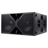 BASSBOSS ZV28-MK3 5000W Dual 18-Inch Vented Direct-Radiating Extended-Depth Powered Subwoofer