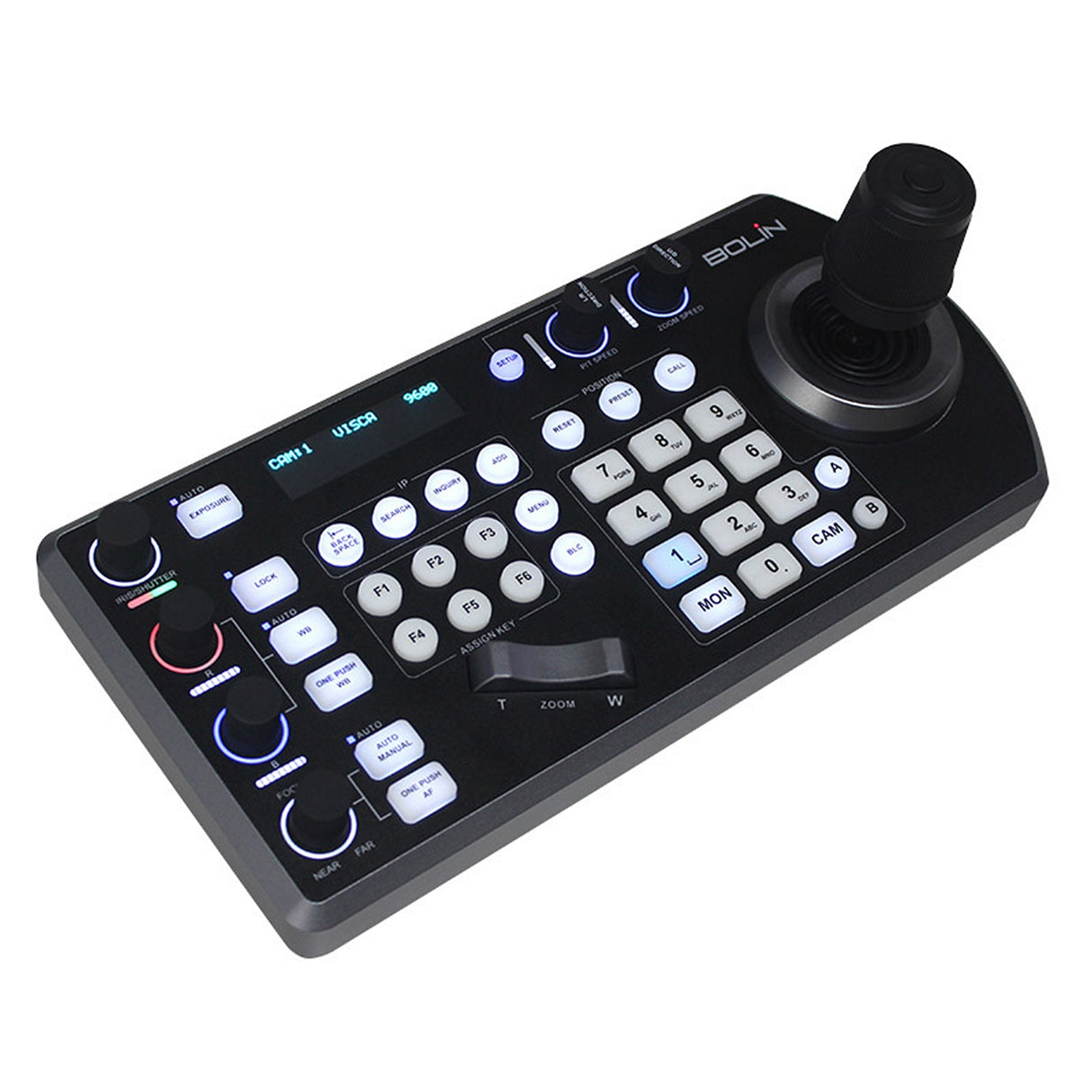 Bolin Technology KBD-1010-RNV RS232/RS422 and IP PTZ Camera Controller/Keyboard