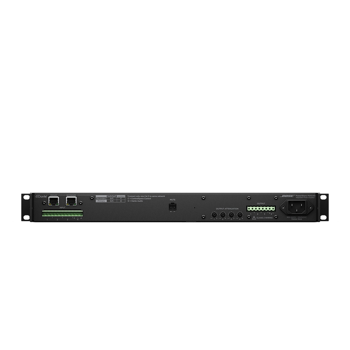 Bose Professional PowerShare PS404D Adaptive Power Amplifier