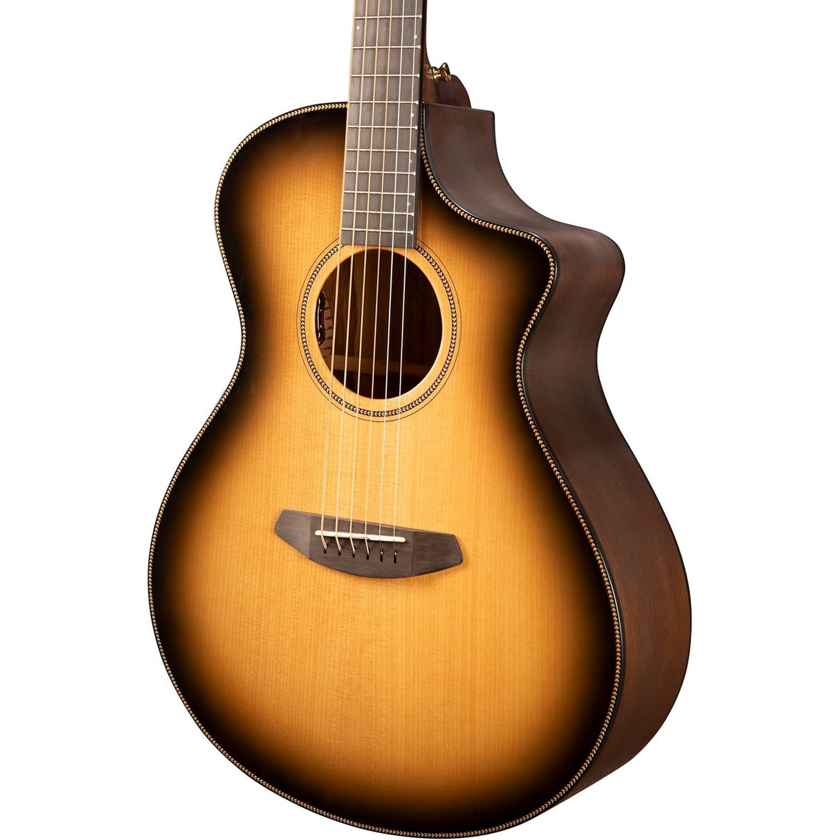 Breedlove Oregon Concert CE Acoustic Electric Guitar, Saddleback Burst Gloss Finish