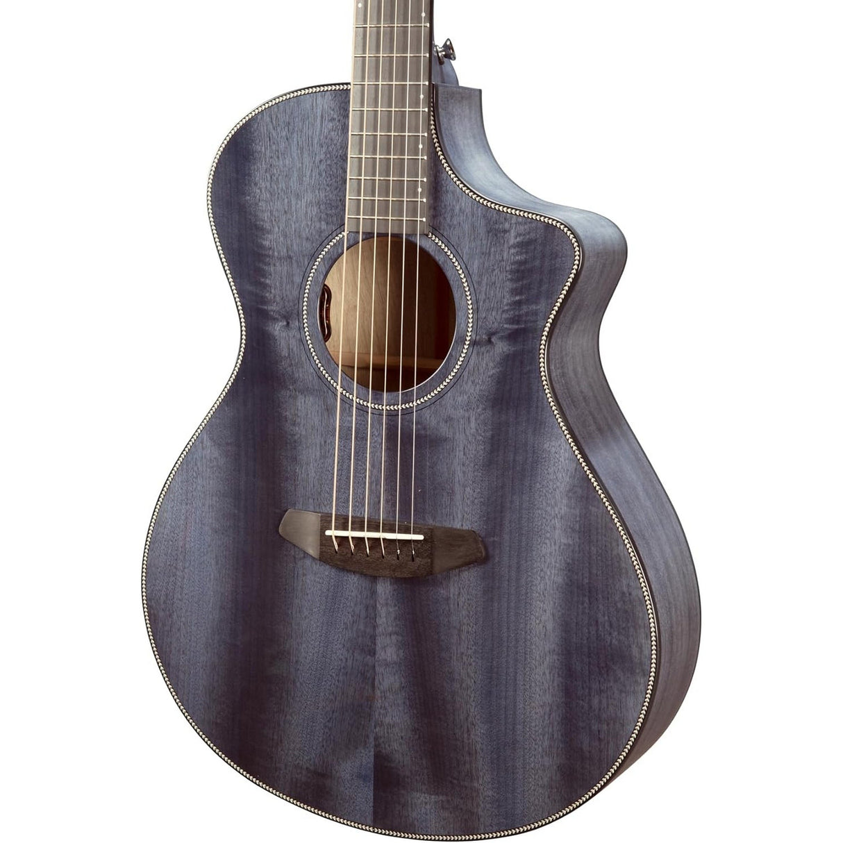 Breedlove Oregon Concert Thinline CE Acoustic Electric Guitar, Stormy Night Gloss Finish