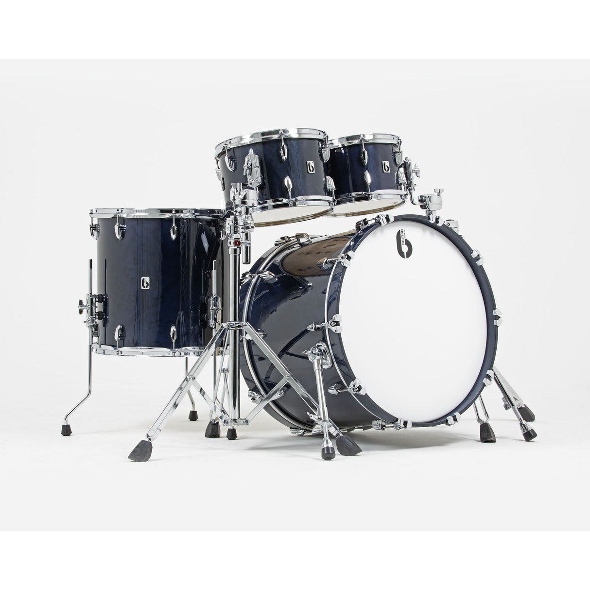 British Drum Co LEG-22-FS-BW Legend Series Fusion 22 Kit, Blackwater Finish
