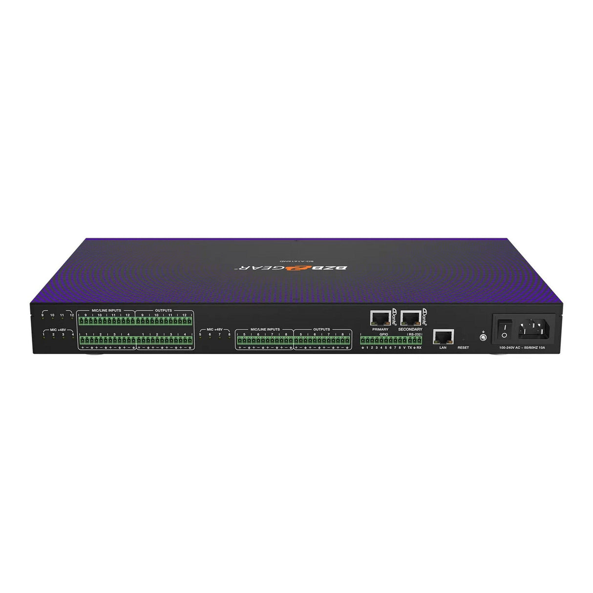 BZBGEAR BG-A1616MD 16x16 Audio Matrix DSP Processor