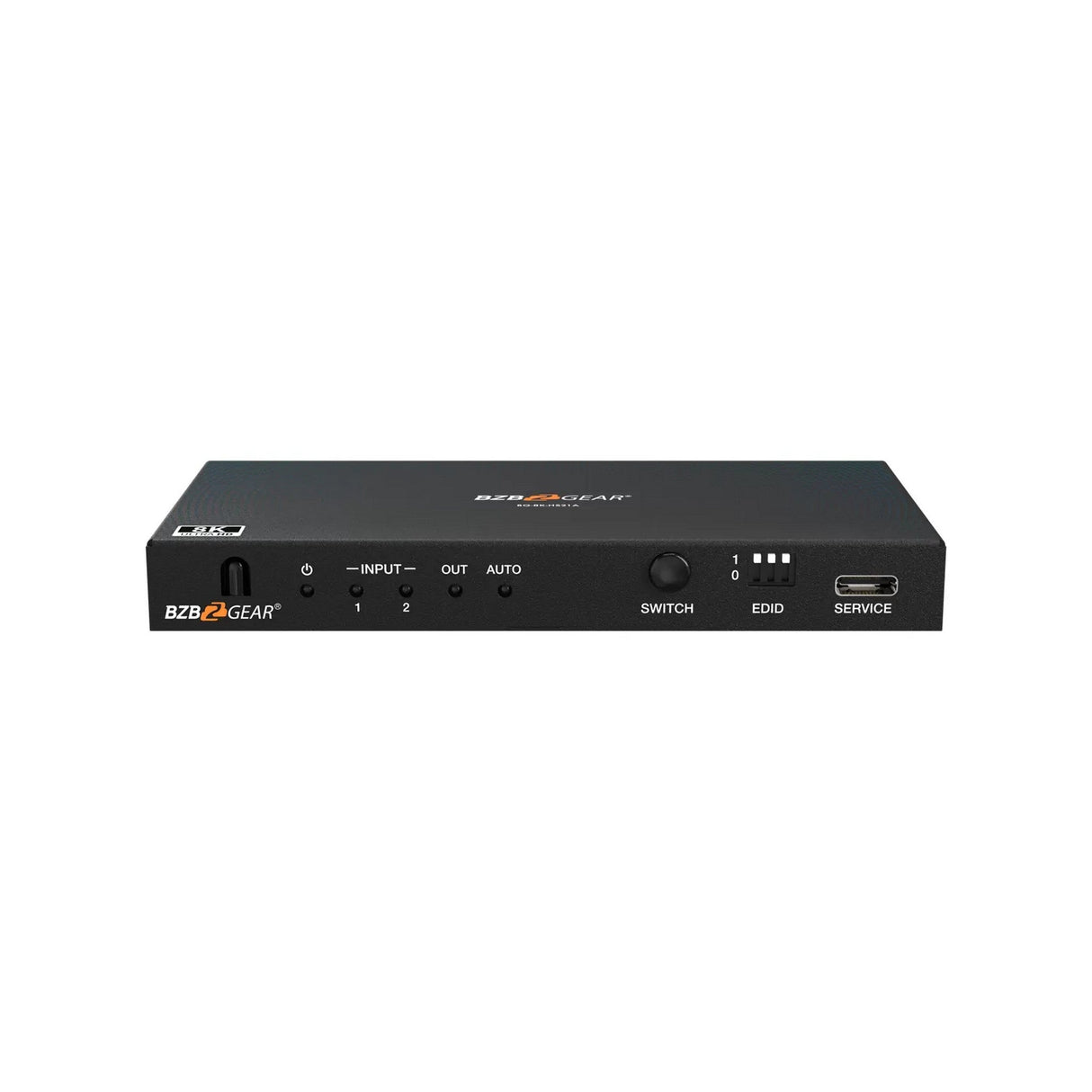 BZBGEAR 2x1 8K UHD HDMI 2.1 Switcher with Audio De-Embedder