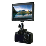 CamCaddie 0CC-MON-C7LP-EU 7 Inch HD IPS DSLR Monitor with European Power Supply and LP-E6 Battery Plate