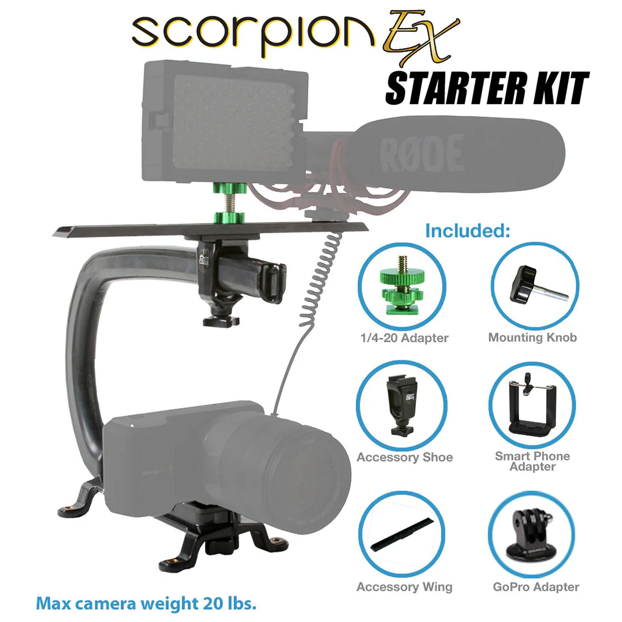 CamCaddie Scorpion EX Starter Kit CAM-0CC-0100-KT1