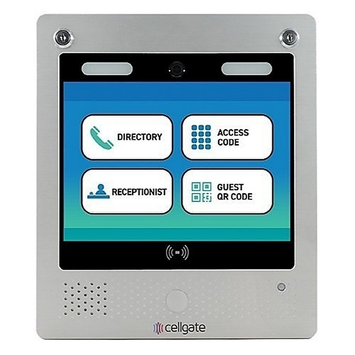 CellGate AA1XLSM-2X-INT Telephone Entry System, 11-inch Touchscreen, Multi-Tenant Use