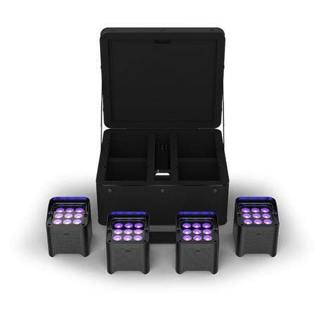 Chauvet DJ Freedom Par H9 IP X4 Battery Operated Hex-Color RGBAW+UV LED PAR Kit