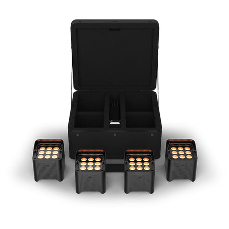 Chauvet DJ Freedom Par Q9 X4 Battery Operated Quad-Color RGBA LED PAR Light Kit