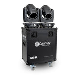 ColorKey 2-Piece Flight Case with Castors for Creator Beam 150 Moving Head Light Black
