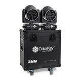 ColorKey 2-Piece Flight Case with Castors for Creator BX7 Wash Moving Head Black