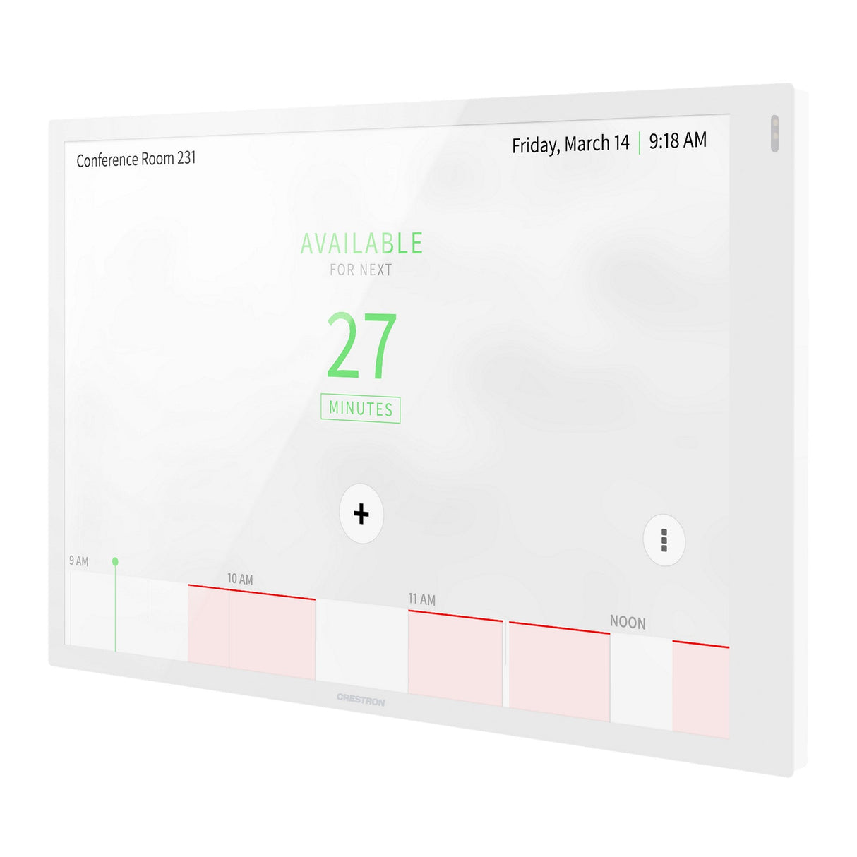 Crestron TSS-1070-W-S 10.1-Inch Room Scheduling Touch Screen Display, White