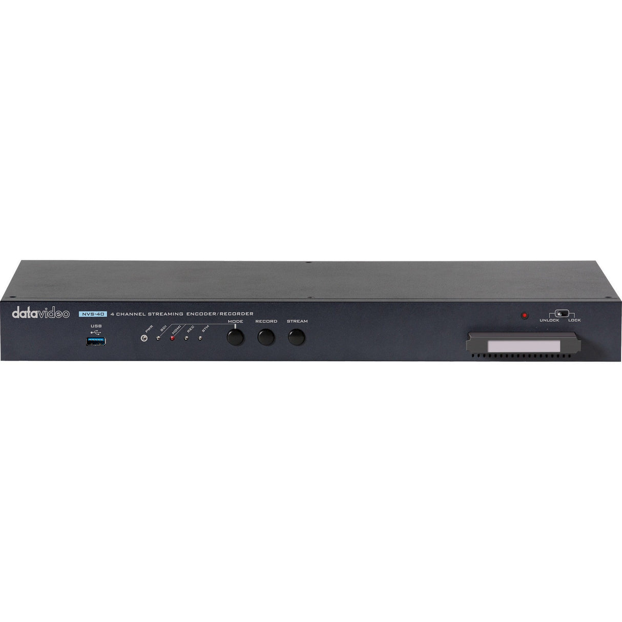 Datavideo NVS-40D 4-Channel Streaming Encoder/Recorder with SSD Drive