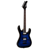 Dean Guitars MD X Quilt Maple Trans Blue Burst Electric Guitar