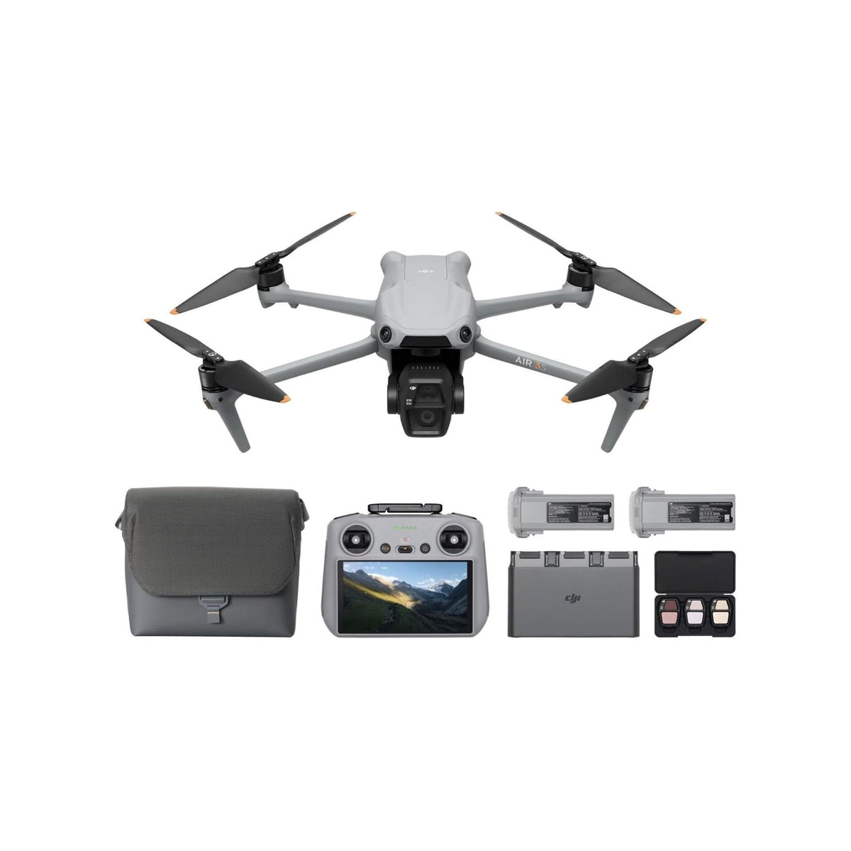 DJI Air 3S Fly More Combo with DJI RC 2, Dual-Camera 4K Drone