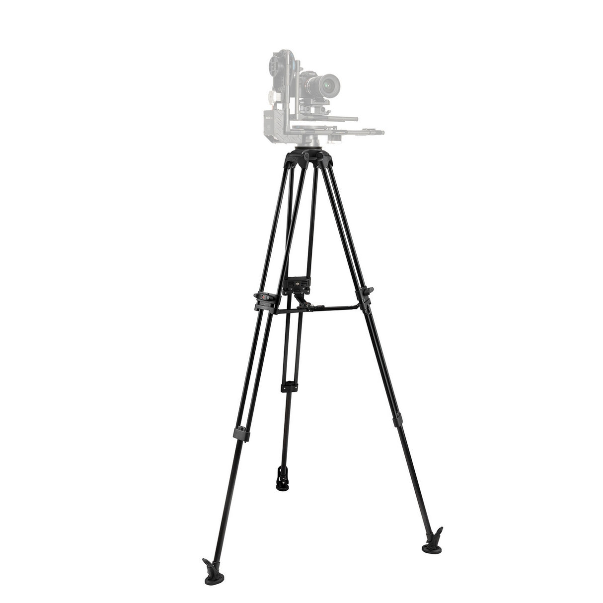 E-Image GA102-PTZ Aluminum PTZ Tripod with 100mm Flat Base