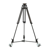 E-Image GA752SD-PTZ Aluminum Tripod with Dolly/75mm Flat Base and Quick Release for PTZ Cameras